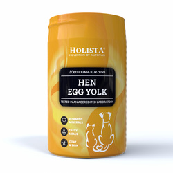 Holista Egg Yolk Sproszkowane Żółtko Jaj 120g Wsparcie Wątroby Trzustki Układu Nerwowego Dla Psa i Kota