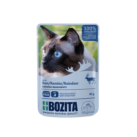Bozita Adult RENIFER 85g Galaretka - mokra karma dla kotów w saszetkach