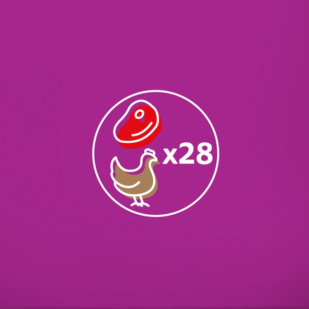 Whiskas Adult 85g Mokra Karma Dla Dorosłych Kotów Kawałki Z Wołowiną I Drobiem W Galaretce