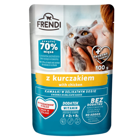 Frendi Mix 5 Smaków 6x100g Mokra Karma Dla Dorosłego Kota Kawałki w Sosie