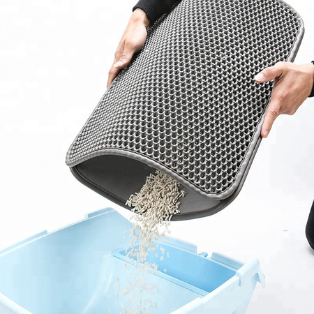 Wycieraczka Pod Kuwetę Zatrzymuje 90% Żwirku 30*30 SZARA