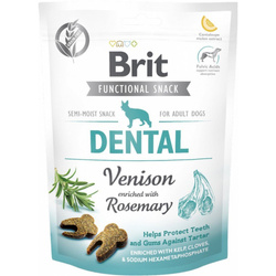 BRIT CARE Karma Uzupełniająca Przysmaki Premium dla Psa Dentystyczne z Jeleniem 150g