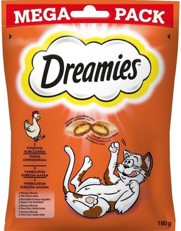 Dreamies z Pysznym Kurczakiem Mega Pack 180g Przysmaki dla kota