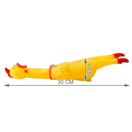 Kurczak gumowy dla psa - Piszcząca zabawka dla psa
