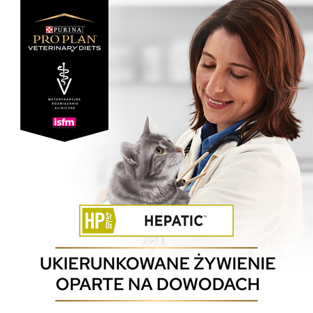 Purina Pro Plan Veterinary Diets HP Hepatic Sucha Karma Dla Kota 1,5kg Wspomaga Pracę Wątroby