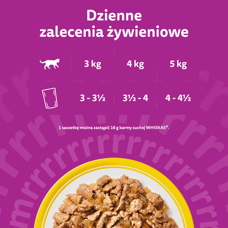 Whiskas Adult 160x85g Mokra Karma Dla Dorosłego Kota Drobiowa Uczta Drobiowe Frykasy w Galaretce