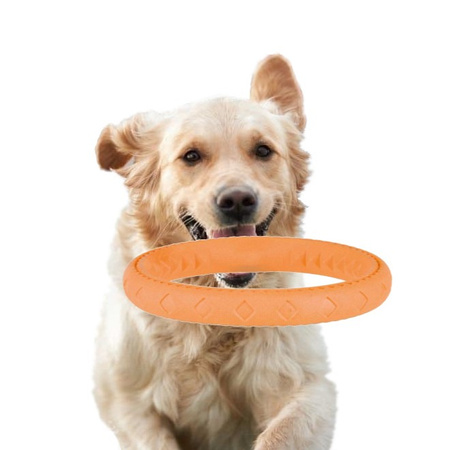 Zabawka Pływająca Obręcz Frisbee dla Psa Trixie Pomarańczowa 25cm