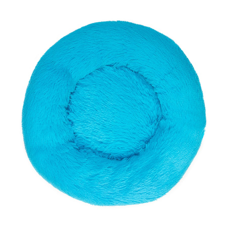 Legowisko Dla Psa I Kota Pluszowe XS 40cm Ciepłe NIEBIESKIE