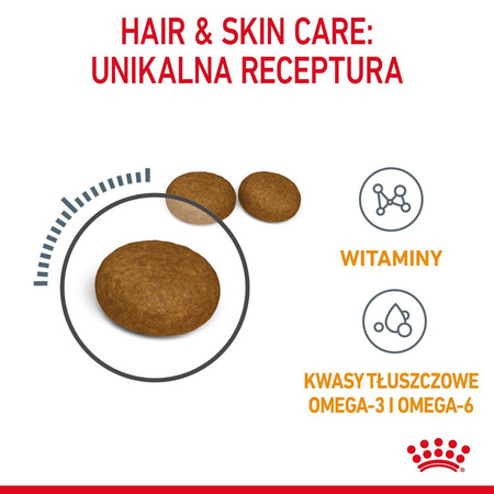 Royal Canin Hair&Skin Care 4kg Karma Sucha Dla Kotów Dorosłych Lśniąca Sierść i Zdrowa Skóra