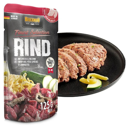 Belcando Finest Selection Mokra Karma Dla Psa Wołowina z Kluskami i Cukinią 12x125g