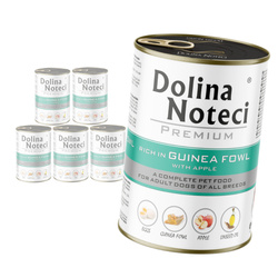 Dolina Noteci Premium Bogata w Perliczkę z Jabłkiem Puszka 6x400g Mokra Karma Dla Psa