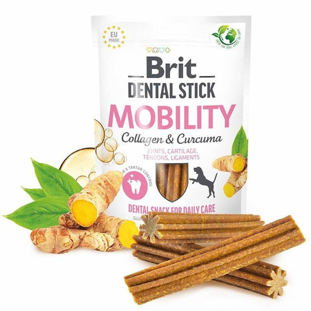 Brit Dental Stick Mobility Kurkuma Kolagen Gryzak Przysmak Dla Psa 251g