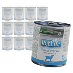 Farmina Vet Life Hypoallergenic Duck & Potato 12x300g Hipoalergiczna Mokra Karma Dla Psa z Kaczką