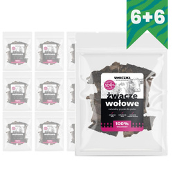 Uniszki Żwacze Wołowe 12x100g Naturalny Przysmak Gryzak Dla Psa 6+6 GRATIS