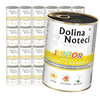 Dolina Noteci Premium Junior 24x400g Mokra Karma Dla Szczeniąt Średnich i Dużych Ras Bogata W Żołądki z Kurczaka