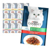 Purina Gourmet Perle z Wołowiną i Kurczakiem 12x85g Mini Fileciki w Sosie z Warzywami Mokra Karma Dla Kota