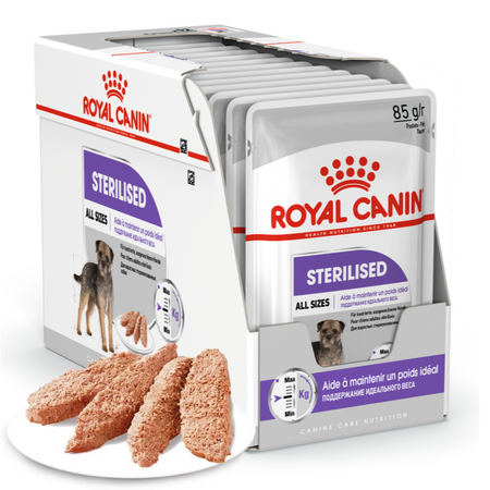 Royal Canin Maxi Sterilised Karma Sucha Dla Psów Sterylizowanych Ras Dużych 3kg + Pasztet 12x85g