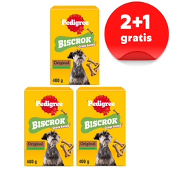 Pedigree Biscrok Gravy Bones 3x400g Przysmak Dla Psa