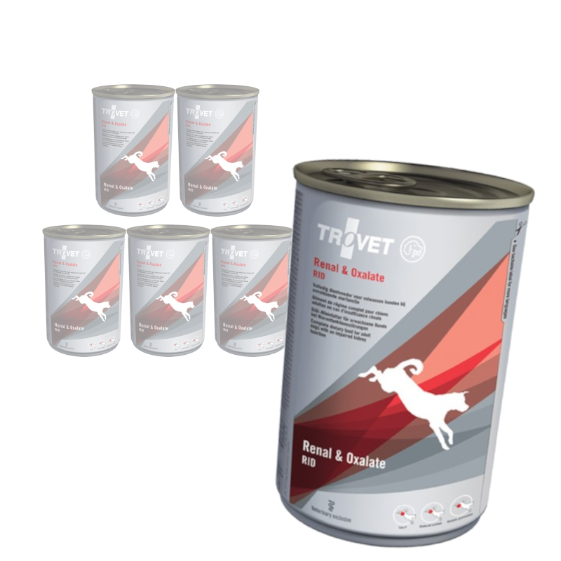 Trovet Renal & Oxalate RID Dietetyczna Mokra Karma Dla Dorosłych Psów Z Niewydolnością Nerek Kamicą Szczawianową I Cystynową