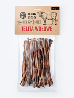 John Dog Jelita Wołowe 150g Smakołyki Dla Psa Gryzaki Naturalne