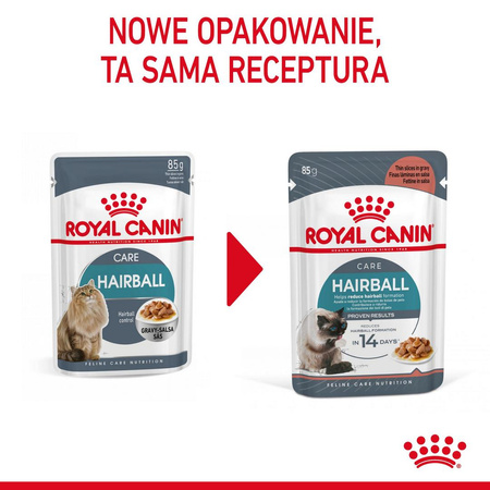Royal Canin Hairball Care 85g Mokra Karma Dla Kotów Dorosłych w Sosie Eliminacja Kul Włosowych