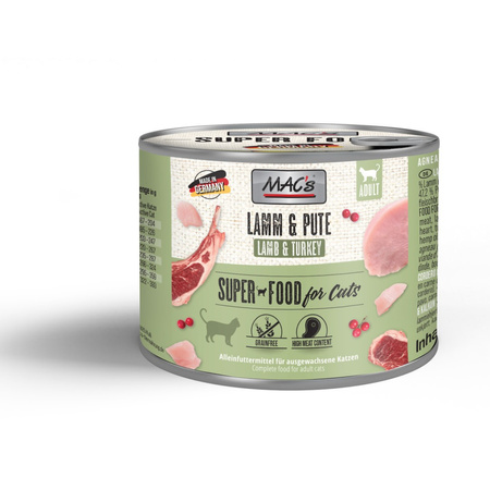 MAC's Cat Mokra Karma Dla Kota Jagnięcina Indyk 12x200g