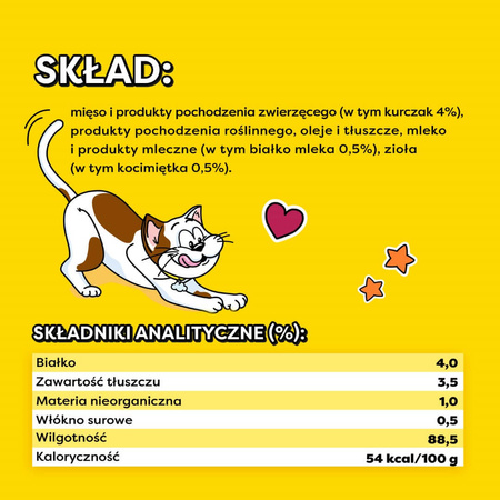 Dreamies Creamy 4x10g Kremowy Przysmak Dla Kotów Z Kocimiętką