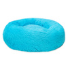 Legowisko Dla Psa i Kota Pluszowe L 70cm NIEBIESKIE