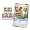 Raw Paleo Puppy Monoprotein Mix Smaków 6x400g Bezzbożowa Mokra Karma Dla Szczeniąt Dorsz Kaczka Wieprzowina