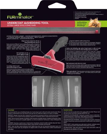 Furminator Dla Psów Długowłosych - Duża Szczotka Do Psiej Sierści