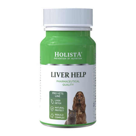 Holista Liver Help 90 Tabletek Ochrona i Regeneracja Wątroby Wsparcie Trawienia Dla Psa i Kota