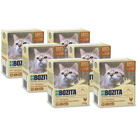 Bozita Kawałki Miesa W Galaretce Z Siekanym Kurczakiem 6x370g