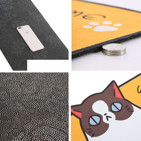 Dywanik Z Motywem Zwierzęcym, Mata Przed Kuwetę, Ozdobna Wycieraczka Pod Drzwi Wzór Kot Ragdoll