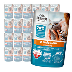 Frendi Kawałki z Indykiem w Sosie 24x100g Mokra Karma Dla Dorosłych Kotów Wszystkich Ras