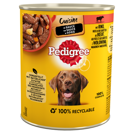 Pedigree Cuisine Adult Puszka 800g Mokra Karma Dla Psów Z Wołowiną W Sosie