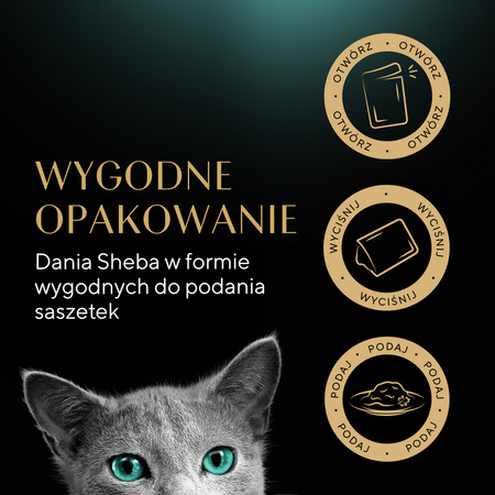 Sheba Delikatesse in Gelee Smaki Drobiowe 12x85g (1.02kg)