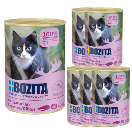 Bozita Pate Mokra Karma Dla Kotów Z Krewetkami Puszka 6x400g