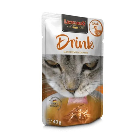 Leonardo Drink Płynna Mokra Karma Uzupełniająca Dla Kota Rosół Z Kaczki 40g