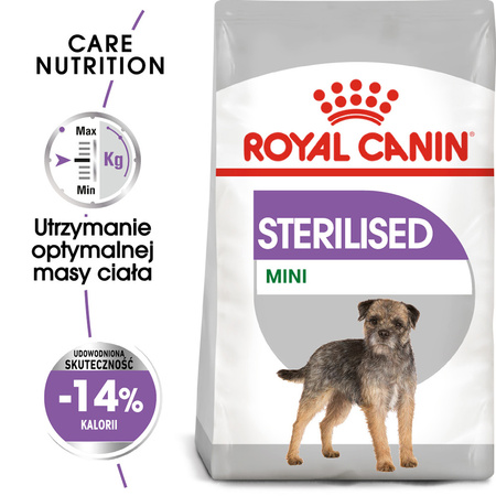 Royal Canin CCN Mini Sterilised 3kg Karma Sucha Dla Psów Dorosłych Ras Małych Sterylizowanych