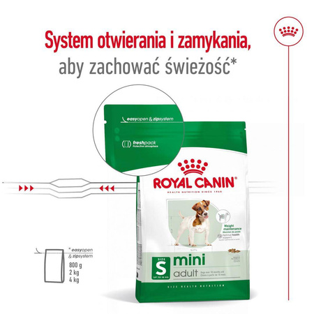 Royal Canin Mini Adult 800g Karma Sucha Dla Psów Dorosłych Ras Małych