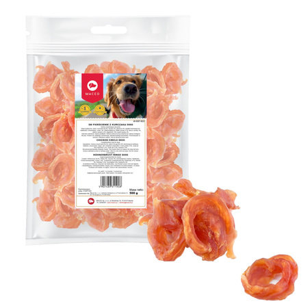 Przysmak dla psa MACED Pierścienie z KURCZAKA 500g 