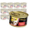 GimCat ShinyCat Mokra Karma Dla Kota Z Tuńczykiem I Łososiem W Galaretce 12x70g