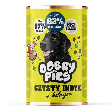 Dobry Pies Mono 12x400g Monoproteinowa Mokra Karma Dla Dorosłych Psów Z Alergią I Nietolerancją Pokarmową Mix 6 Smaków Z Kolagenem
