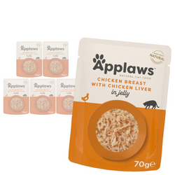 Applaws Cat Mokra Karma Dla Kota 6x70g Pierś z Kurczaka z Wątróbką w Galaretce