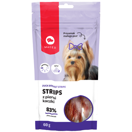 MACED Filety Z Piersi Kaczej Przysmak Dla Psa 60g