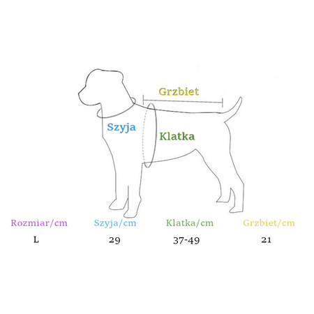 Lekkie Oddychające Szelki + Smycz Dla Psa Psów L klatka 37-49 cm BLADORÓŻOWE