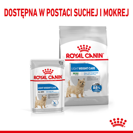 Royal Canin Mini Light Weight Care 3kg Karma Sucha Dla Psów Małych Ras Z Tendencją Do Nadwagi