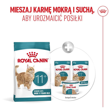 Royal Canin Ageing 11+ Karma Sucha 4kg Dla Kotów Dojrzałych Po 11 Roku Życia