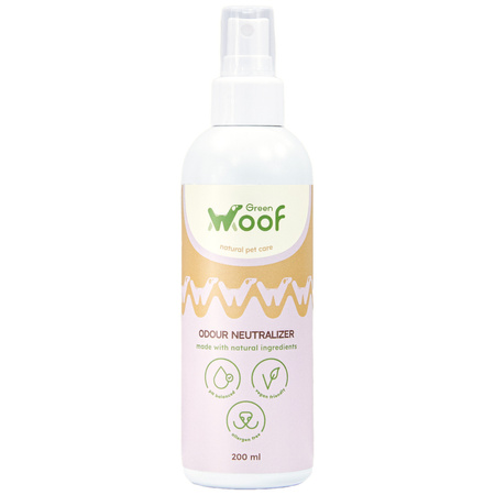 Green Woof Odour Neutralizer 200ml Naturalny Pochłaniacz Zapachów w Sprayu Dla Psa i Kota