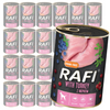 Rafi 24x400g Bezzbożowa Mokra Karma Dla Psa Z Indykiem Żurawiną I Borówką
